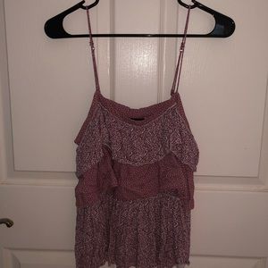 AE mauve flowy tank top